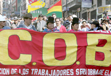 1 de Mayo en Bolivia