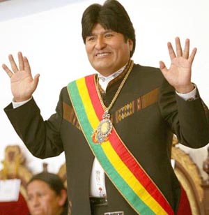 Evo Morales presidente boliviano