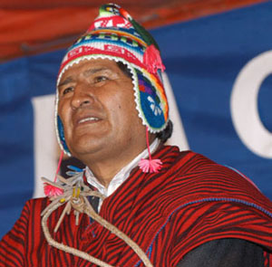 Presidente boliviano Evo Morales. Foto: Gonzalo Jallasi ABI