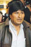 Evo morales Presidente boliviano